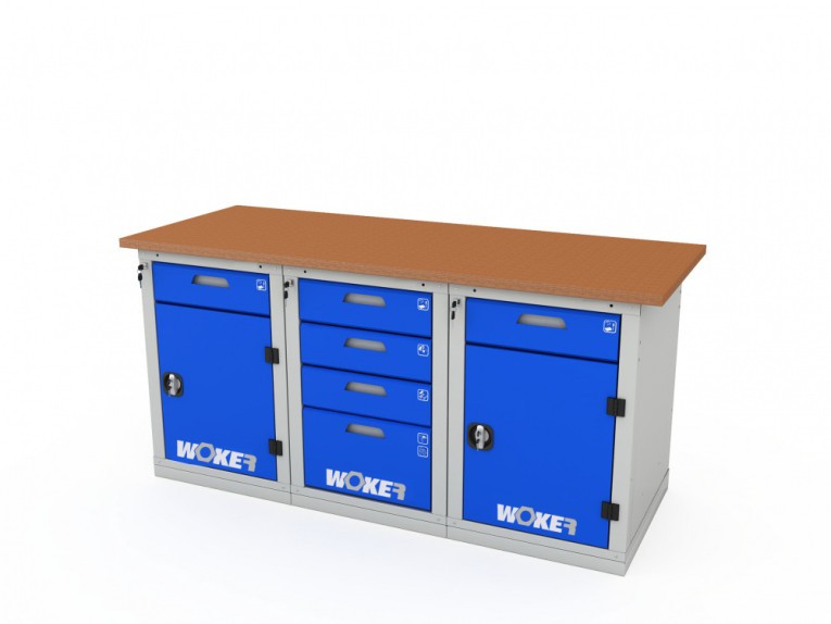 Верстак трехтумбовый WOKER PRO 3242.1800 купить в Архангельске