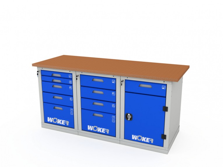 Верстак трехтумбовый WOKER PRO 3542.1800 купить в Архангельске