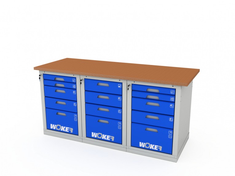 Верстак трехтумбовый WOKER PRO 3545.1800 купить в Архангельске